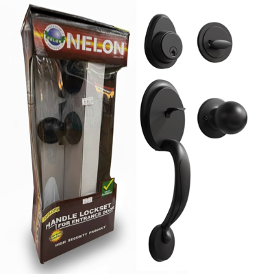 Nelon ENTRANCE LOCKSET 1219ORB MATT BLACK